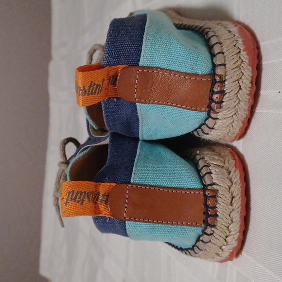 #Instint, Espadrille Lace Up Turquoise and Navy Tennis Shoes Sz. 41 - Picture 4 of 10